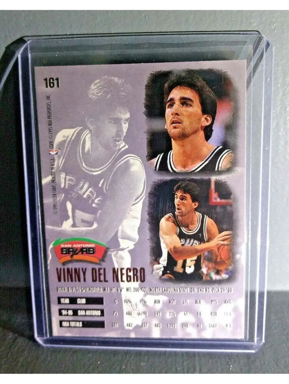 1995-96 Vinny Del Negro Fleer Ultra #161 Basketball Card